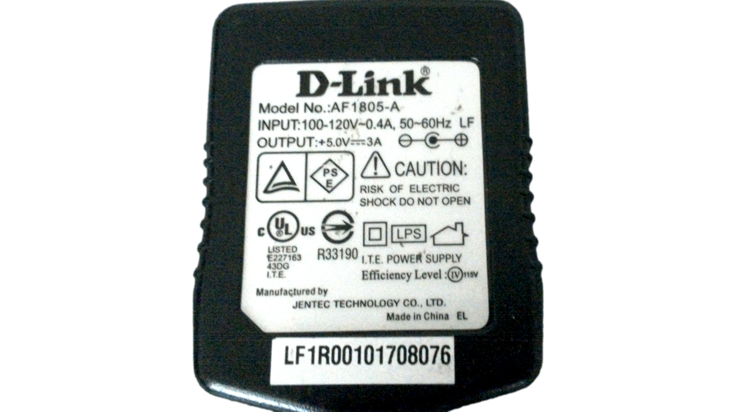 D-Link Model #AF1805-A Power Adapter Cord