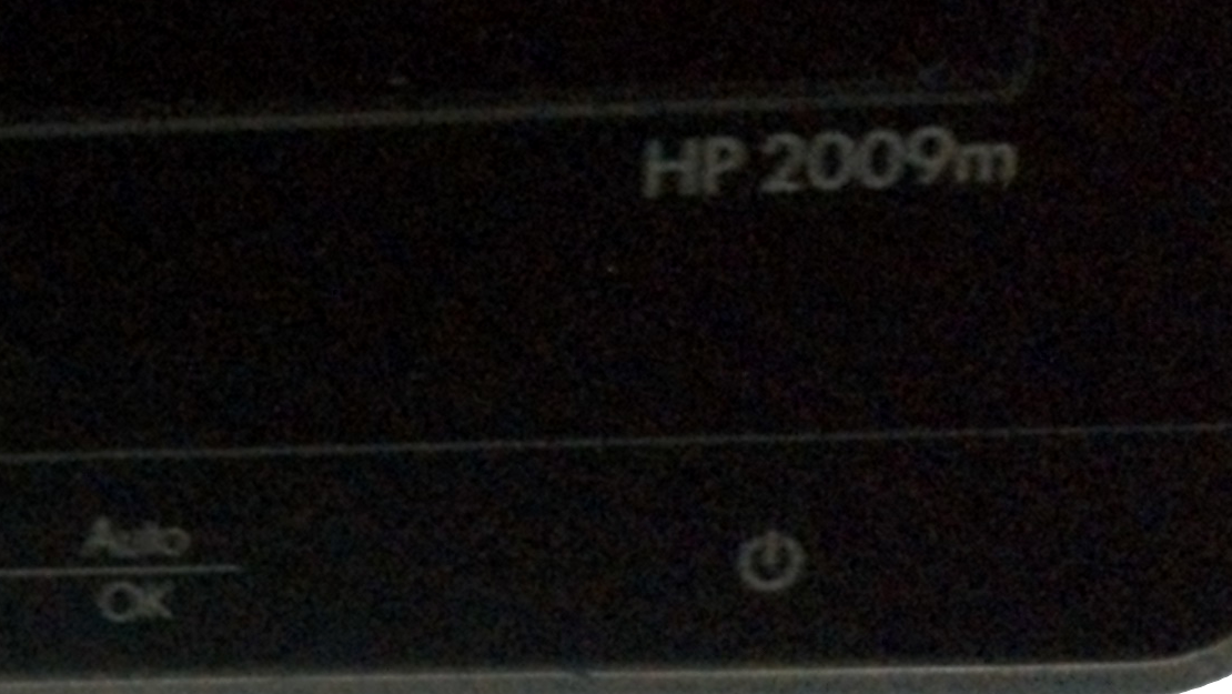 HP 20” Color LCD Monitor 2009m Integrated Speakers Front Controls