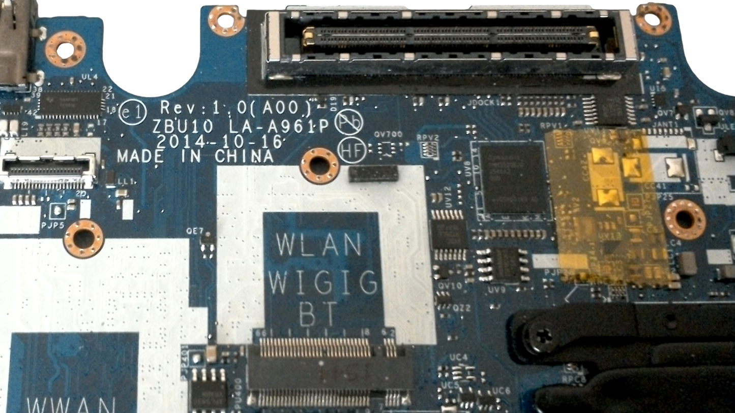 Dell Latitude E7450 14" Genuine Intel i5-5300U 2.6GHz Motherboard LA-A961P Y15C1