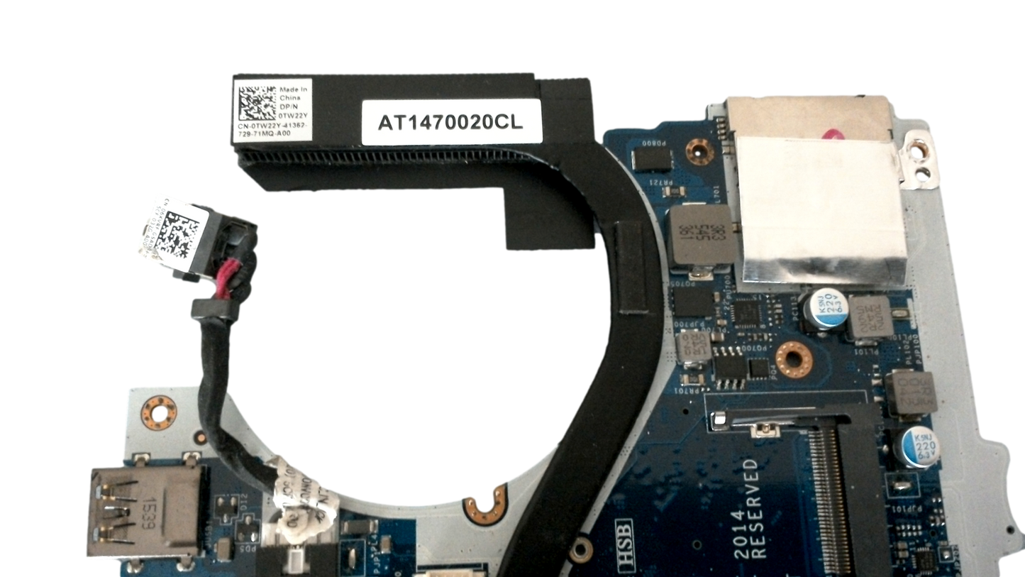 Dell Latitude E7450 14" Genuine Intel i5-5300U 2.6GHz Motherboard LA-A961P Y15C1