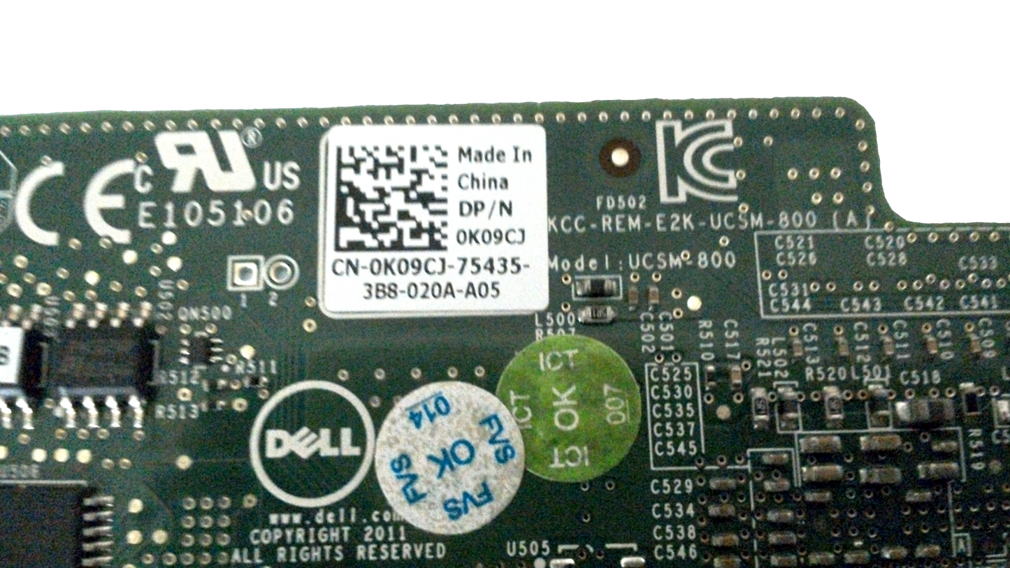Dell PERC H310 Mini Mono 6Gb/s SAS/SATA RAID Controller K09CJ for R720 R620