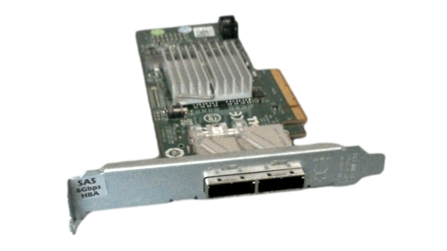 Dell H200E Dual Port 6Gbps PCIe SAS Host Bus Adapter Dell P/N: 012DNW