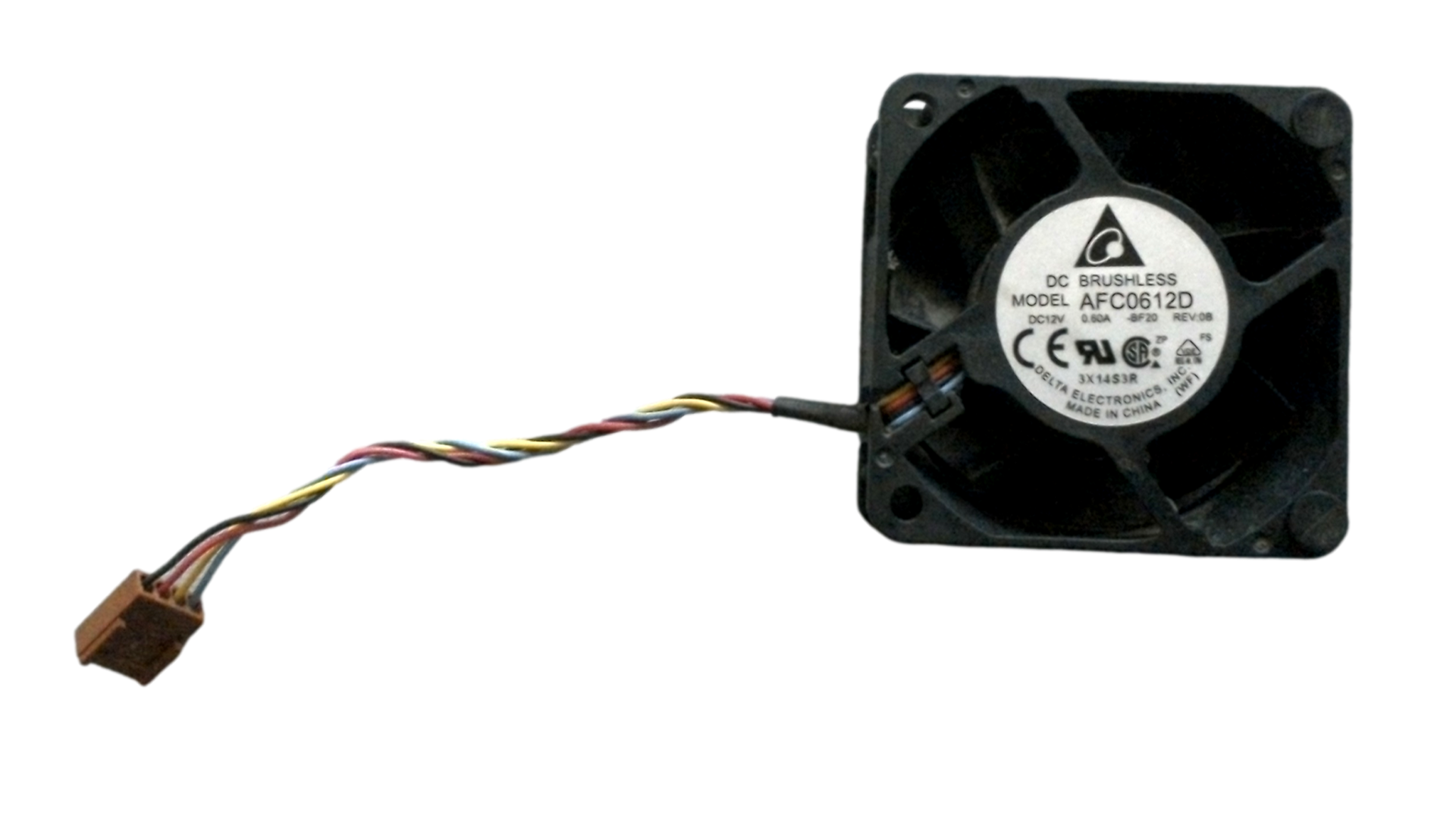 Ventilateur Delta AFC0612D - 6cm, 12V, 0.60A, 4-Pin - Haute Circulation D'air - Neuf (état Neuf)