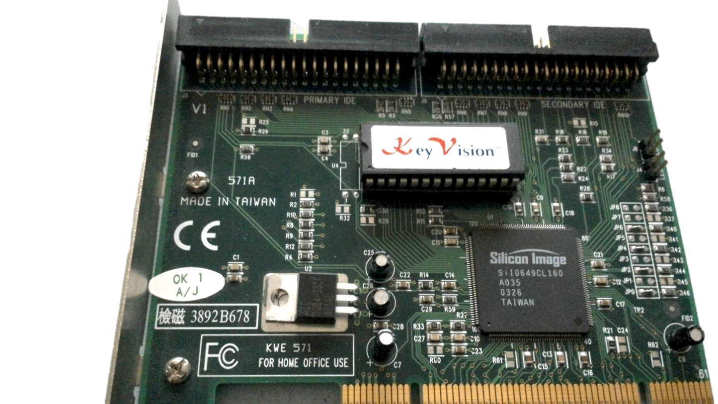 KWE 571 KEY VISION 2 PORT PCI IDE IDE CONTROLLER