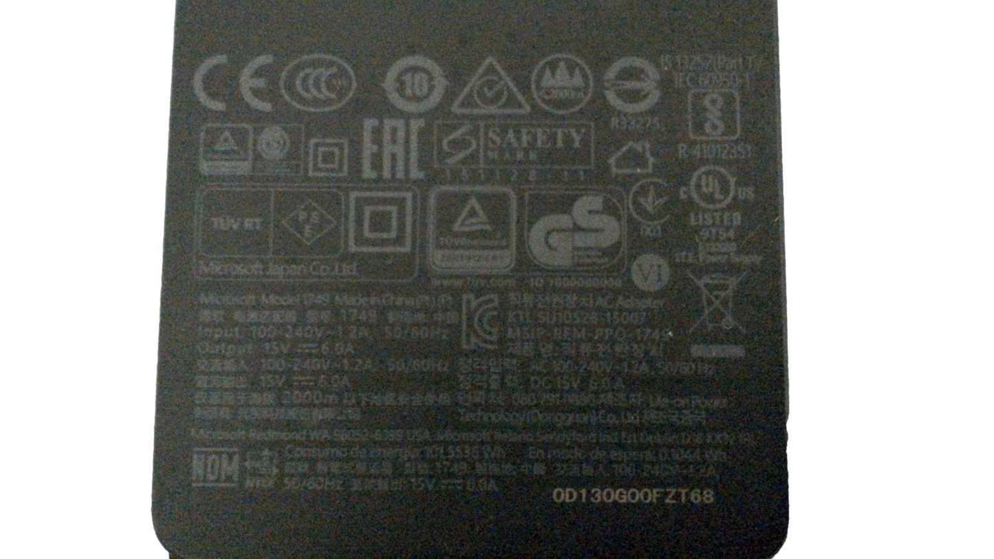Microsoft Surface Charger 1749 15V 6A 90W