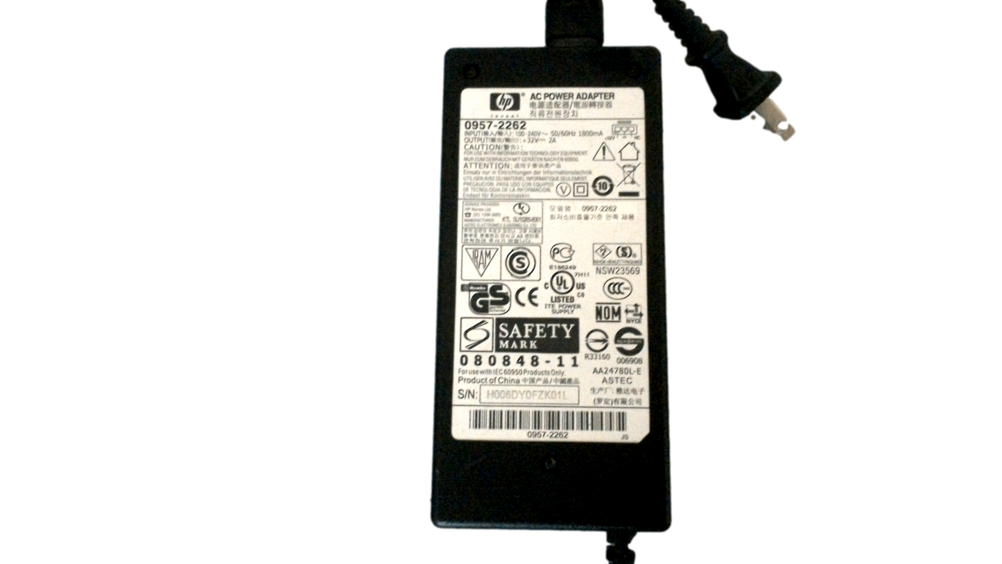HP Original OEM HP 0957-2262 Printer AC Power Supply Adapter