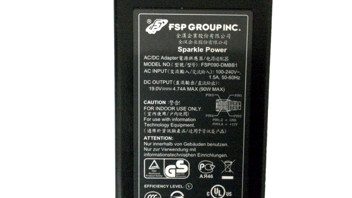 Genuine FSP FSP090-DMBB1 4 Pin 19V 4.74A 90W AC/DC Power Supply