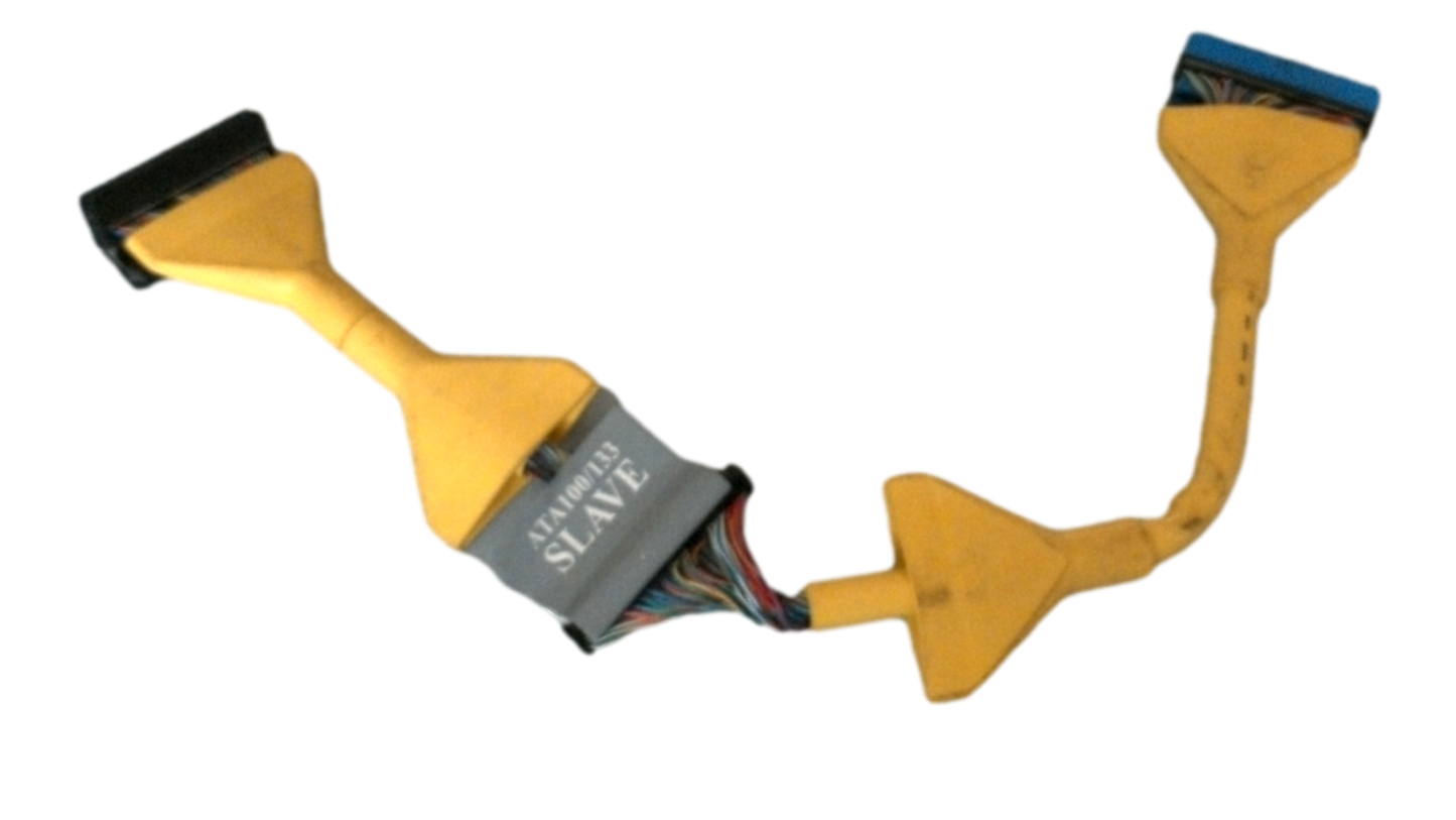 18" Yellow IDE ATA 100/133 Round Dual Device Hard Drive CD-ROM Cable