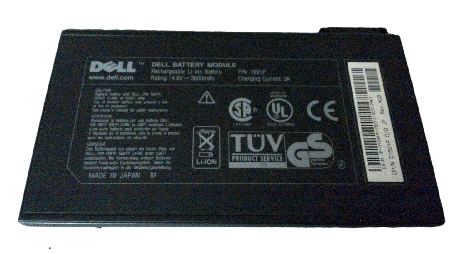Dell OEM Rechargeable Battery Module 1691P Replaces 5081P 53977