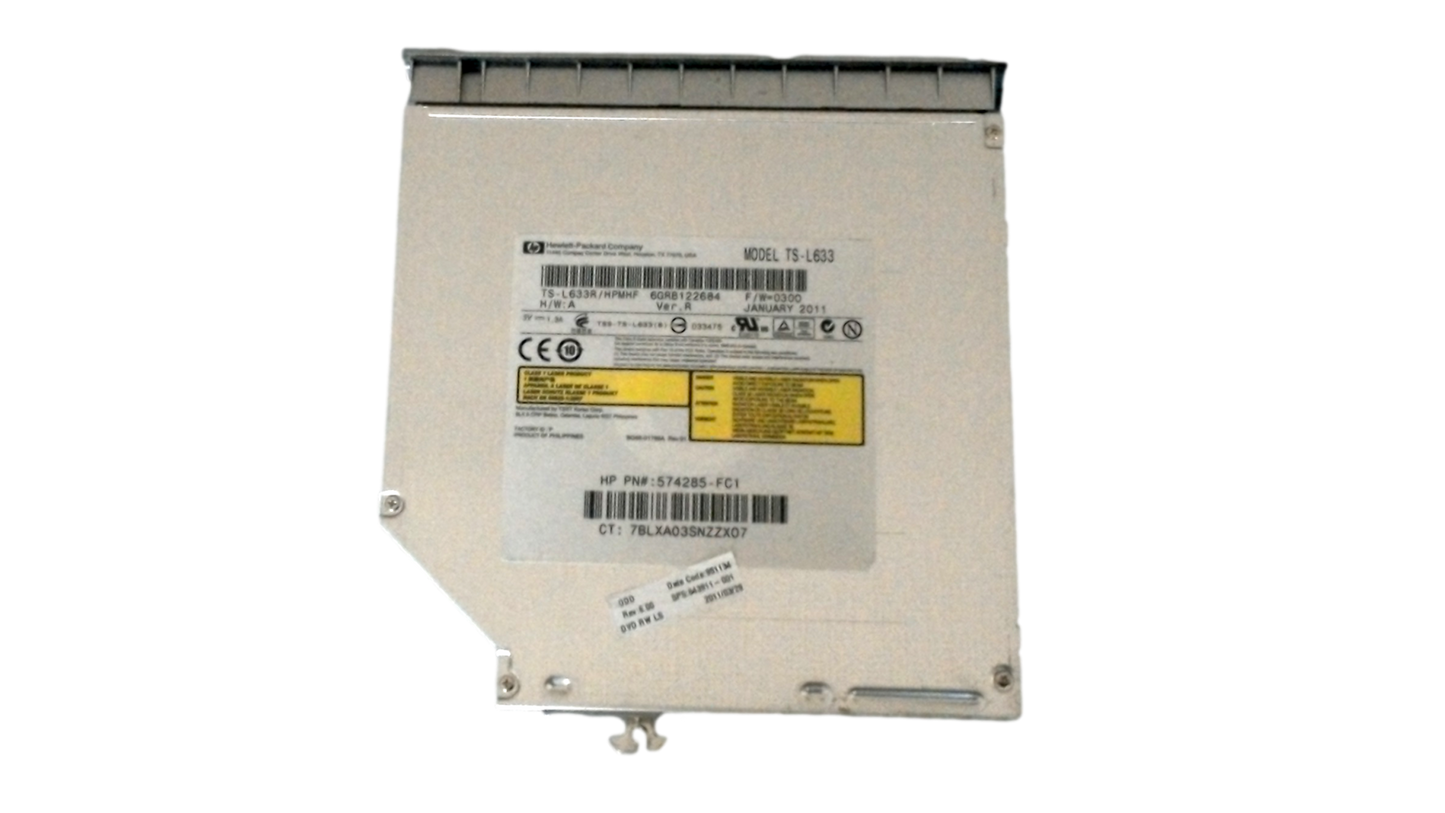 Hp TS-L633 Lightscribe SATA DL 12.7 MM DVD±RW Drive 574285-FC1