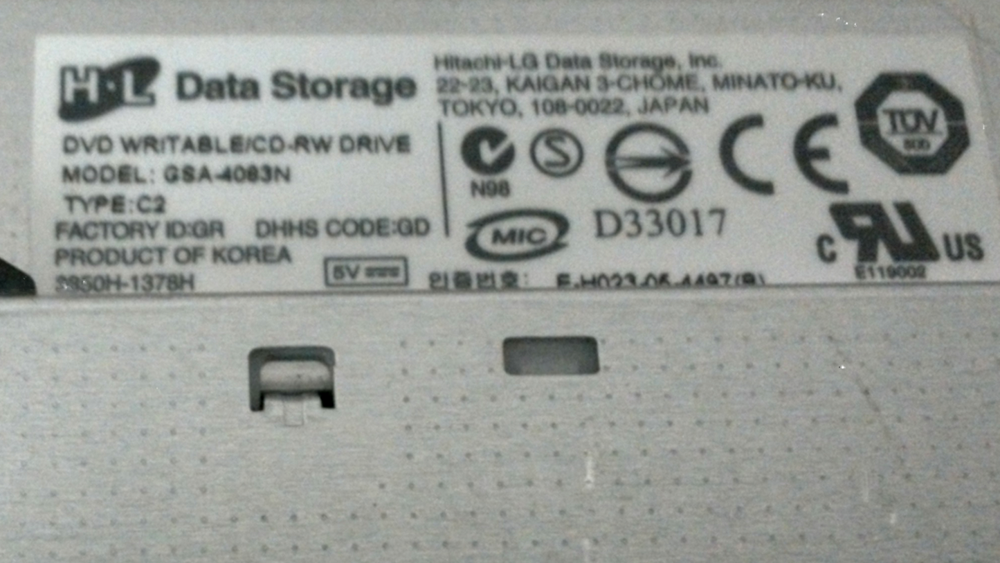 Lenovo HL GSA-4083N DVD/CD RW Burner 39T2679