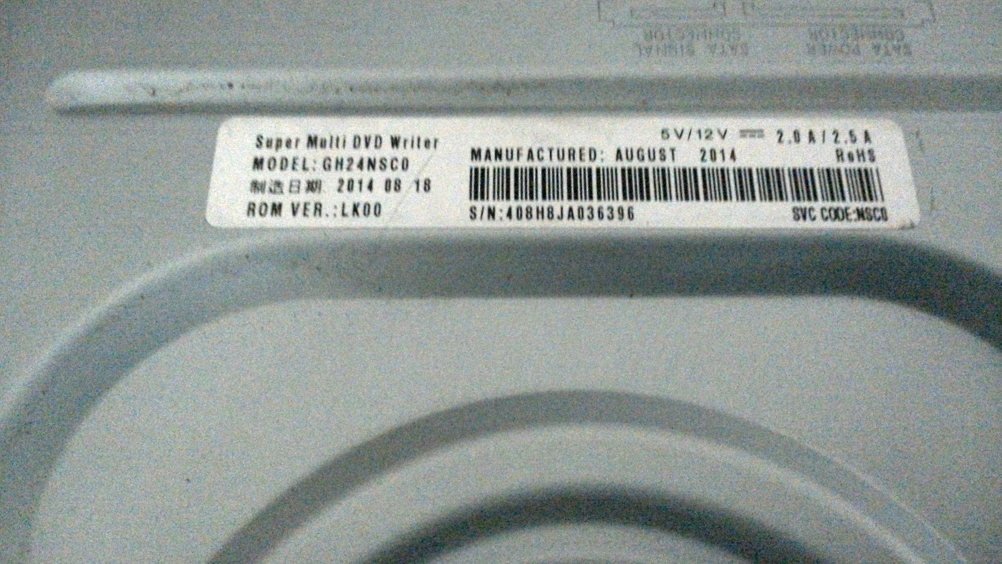 LG Electronics 24X SATA Super-Multi DVD Internal Rewriter GH24NSC0