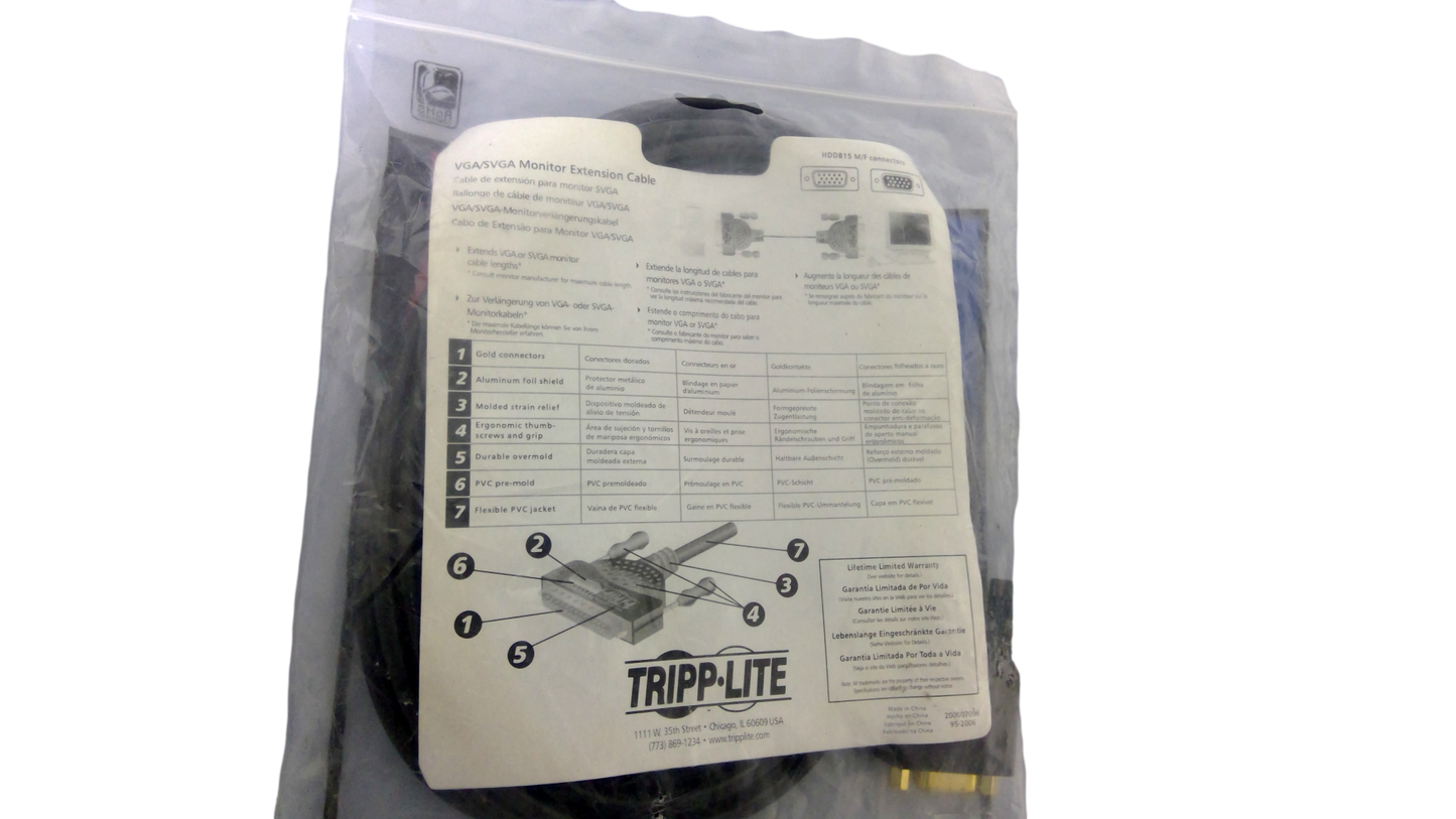 Tripp Lite VGA Monitor Extension Cord HD15-10FT / P510-010