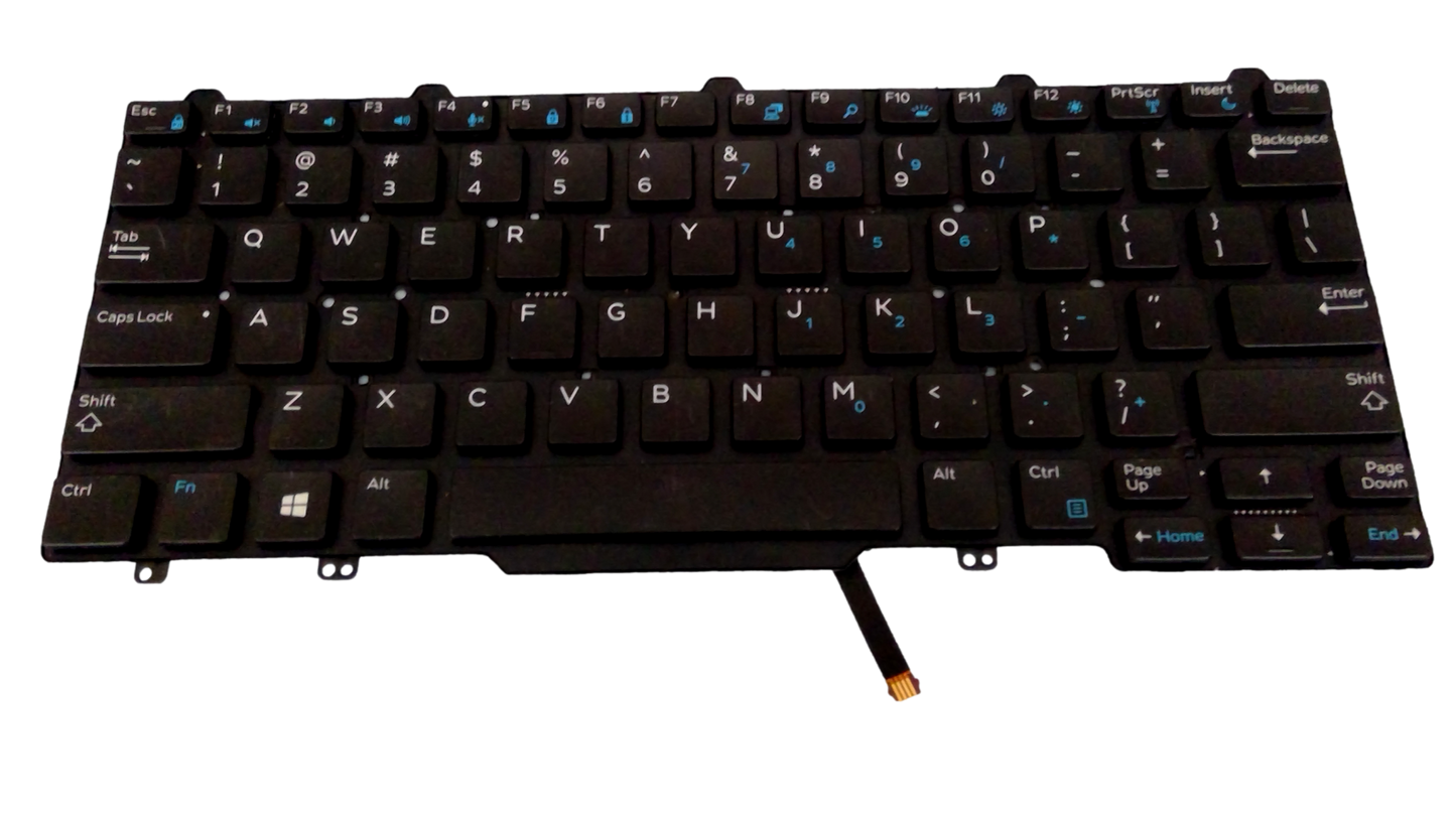 Dell NSK-LKABC 01 US Black Backlit Keyboard PXWGK 0PXWGK CN-0PXWGK PK1316R1A00