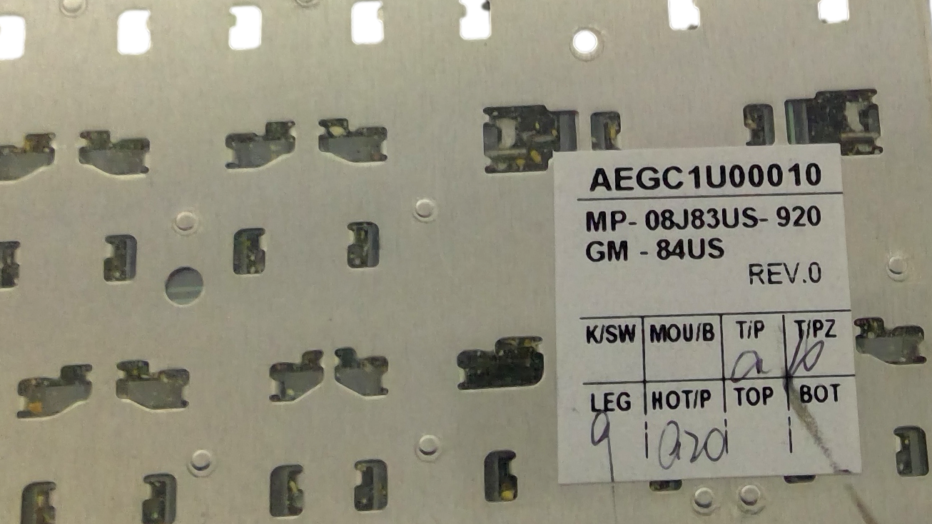 IBM Lenovo Thinkpad 45N2318 45N2283 45N2423 MP-08J83US US Keyboard