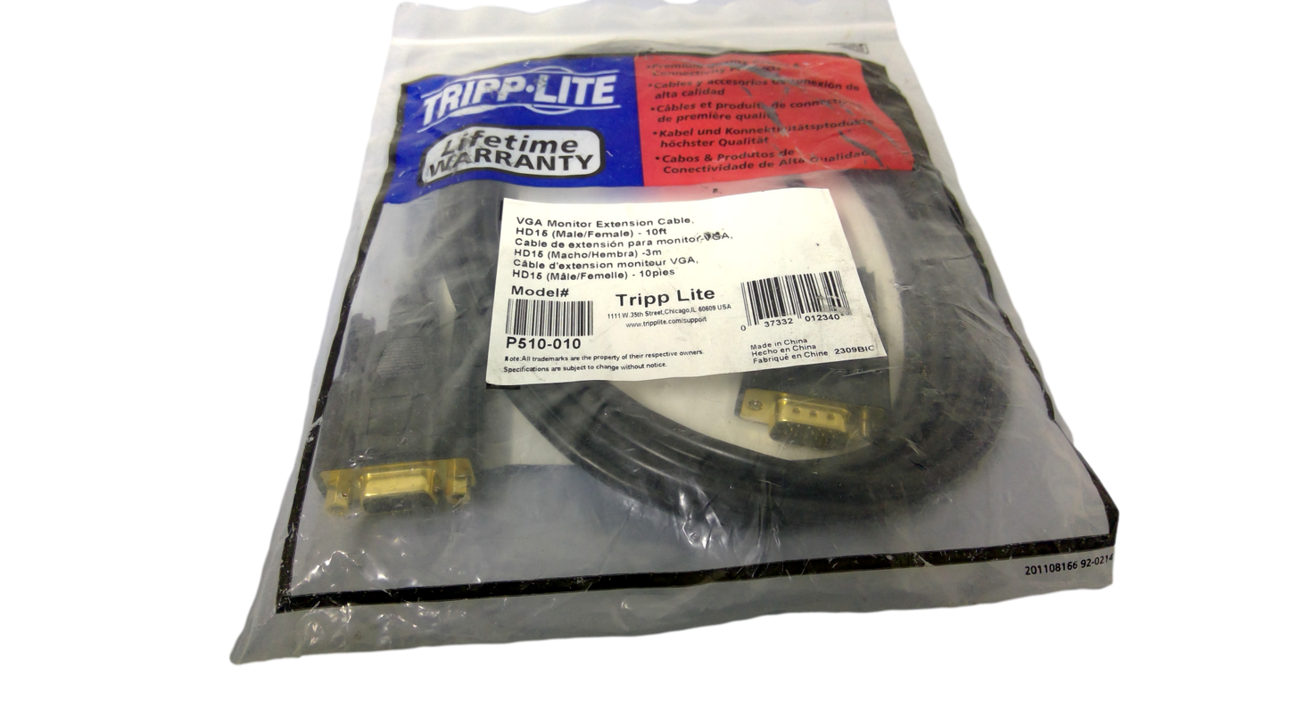 Tripp Lite VGA Monitor Extension Cord HD15-10FT / P510-010