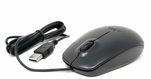 New Dell DV0RH MS116t Black USB Optical Scroll Wheel Mouse