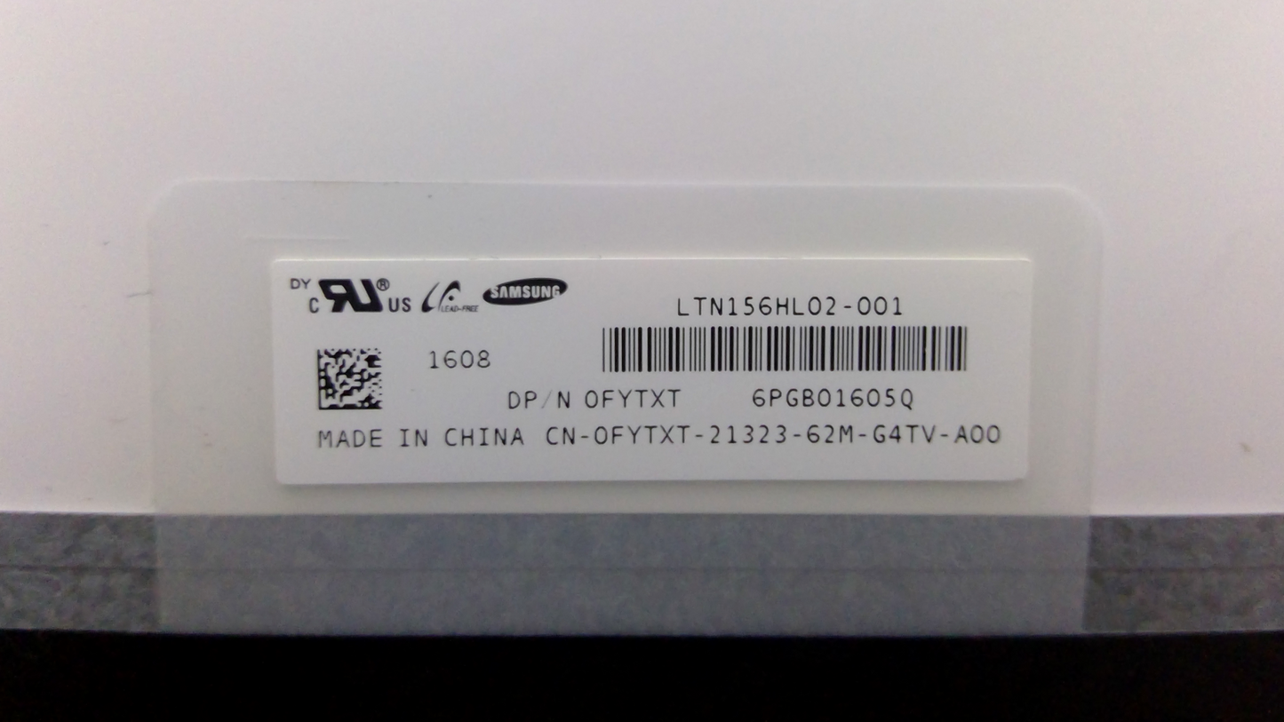 Dell Lattitude E6540 LCD Screen Panel FYTXT LTN156HL02-001