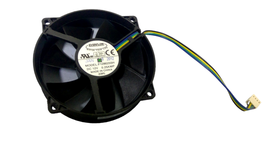 Everflow F129025SH DC 12V 0.25A 90x90x25mm 4-Wire Server Cooling Fan