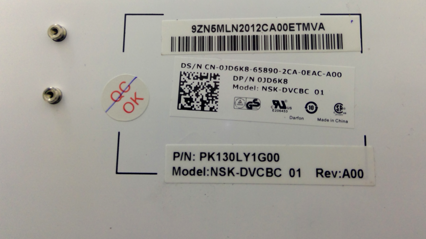 Dell PK130LY1G00 0JD6K8 JD6K8 US Layout Black Color with Backlit