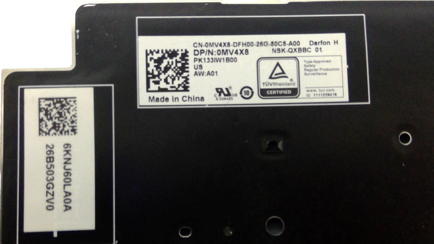 Dell OEM Latitude 5420 5430 7420 7520 Laptop US Keyboard - Backlit - MV4X8