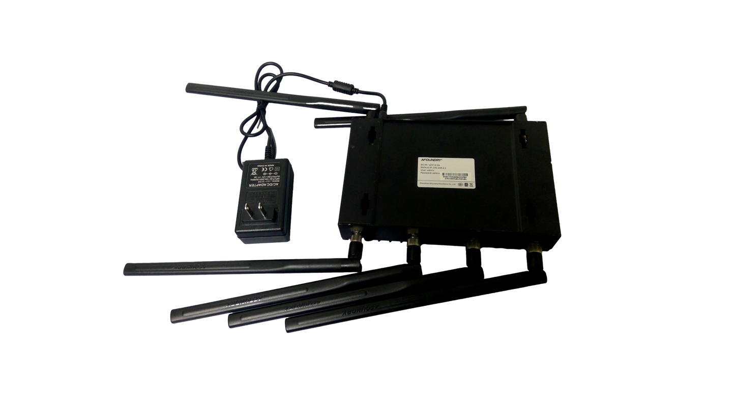 AFOUNDRY Dual Band Wireless AC Gigabit Router,6 External Antennas,Three Processors,Metal Computer WiFi N Router