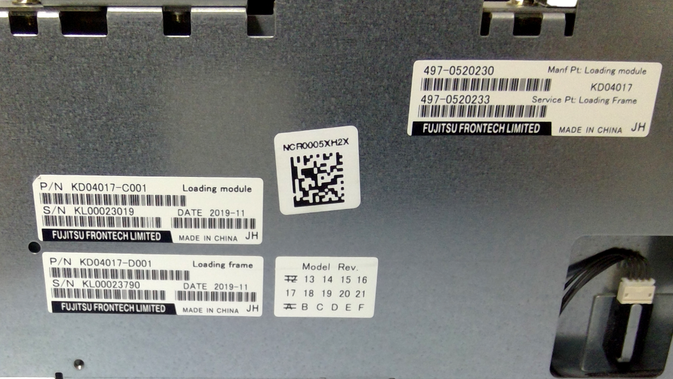 ATM Cassette Parts Fujitsu Recycling Stacker Module Dual Drum KD04017 (KD4017-S001/KL00023790)