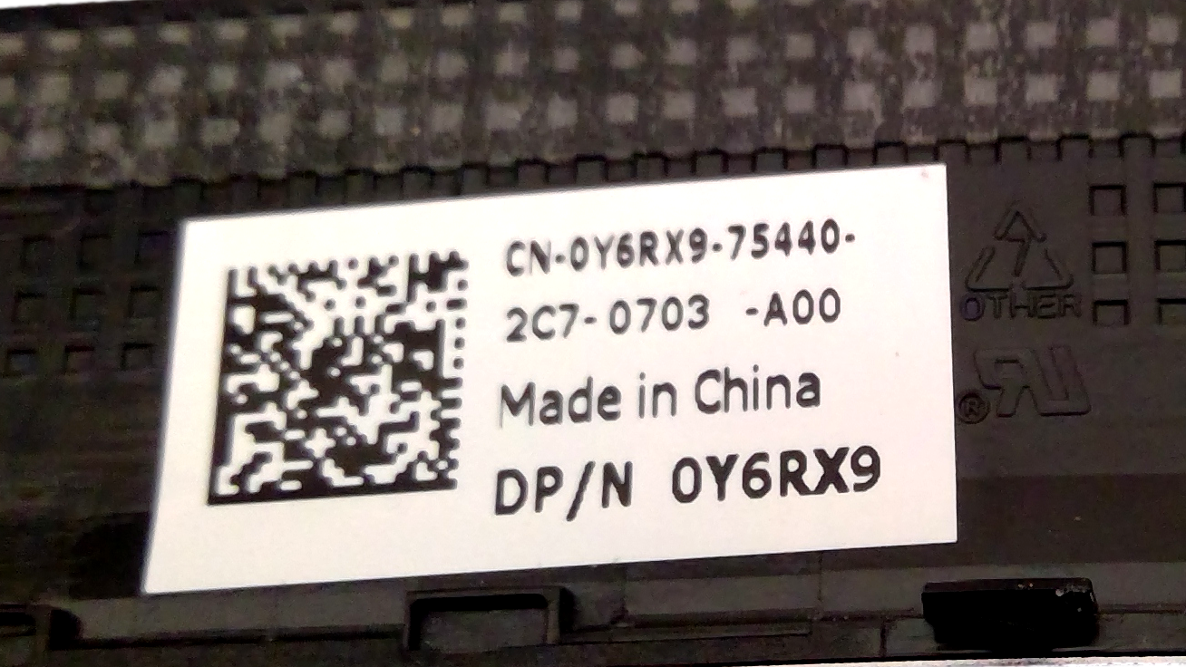 Dell Latitude E6230 12.5' Black Front Cover Plastic Camera LCD Trim Bezel Y6RX9 0Y6RX9 CN-0Y6RX9