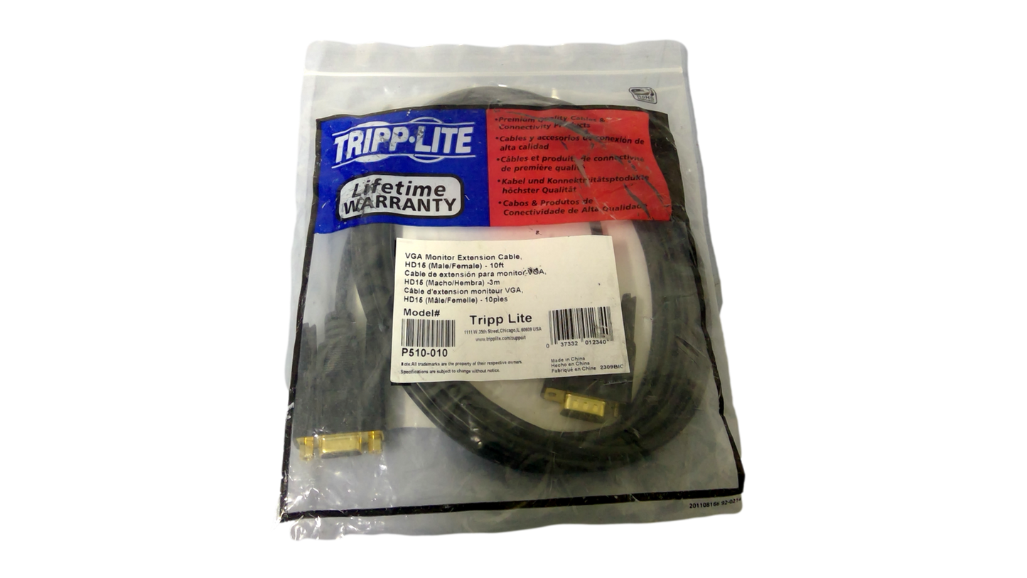 Tripp Lite VGA Monitor Extension Cord HD15-10FT / P510-010