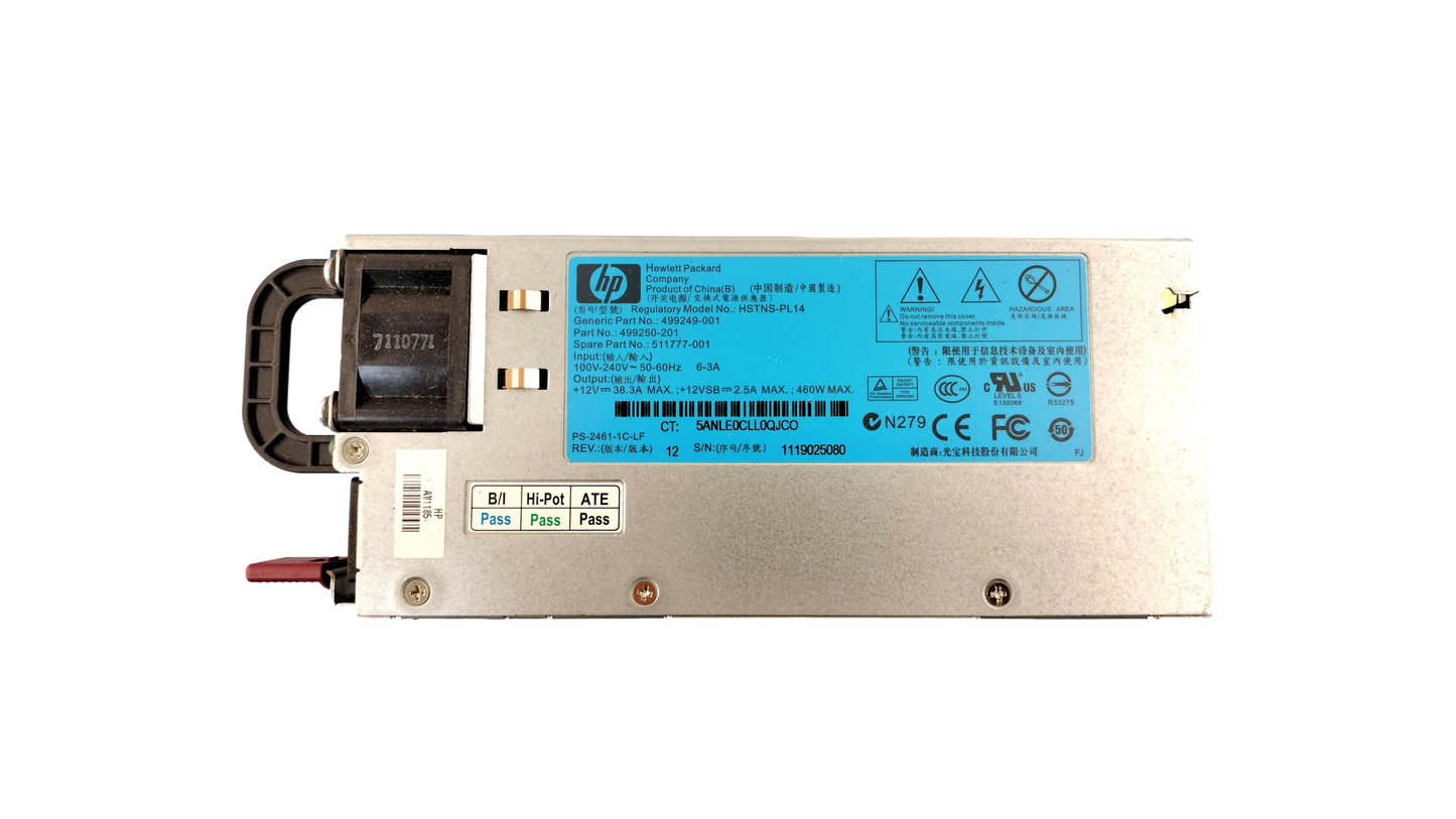 HP HSTNS-PL14 499249-001 499250-201 460W 12V POWER SUPPLY