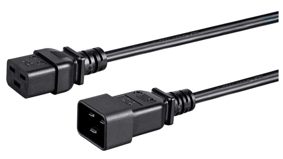 New Monoprice 10ft 14AWG Power Extension Cord, 15A (IEC-320-C19 to IEC-320-C20)