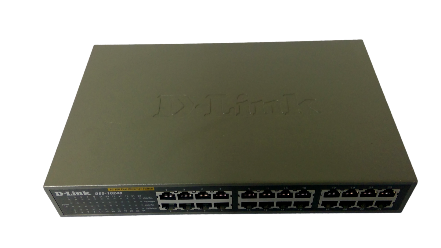 D-Link DES (DES-1024D) 24-Ports Rack-Mountable Switch