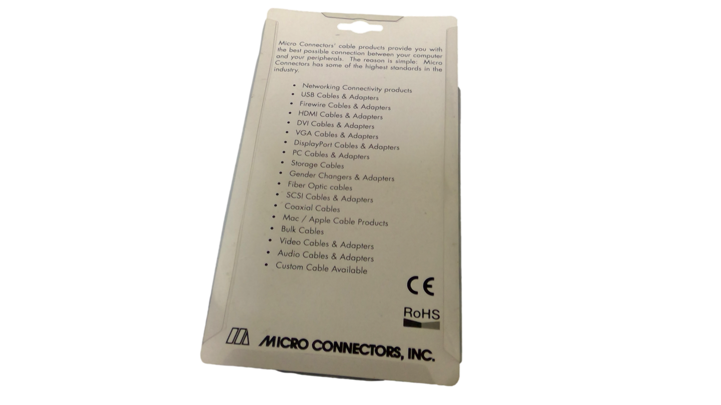 NEW MICRO CONNECTORS, INC 1' AC POWER EXTENSION