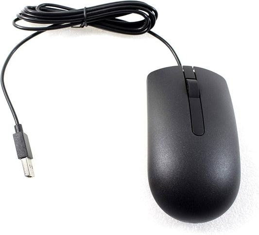 New Dell DV0RH MS116t Black USB Optical Scroll Wheel Mouse